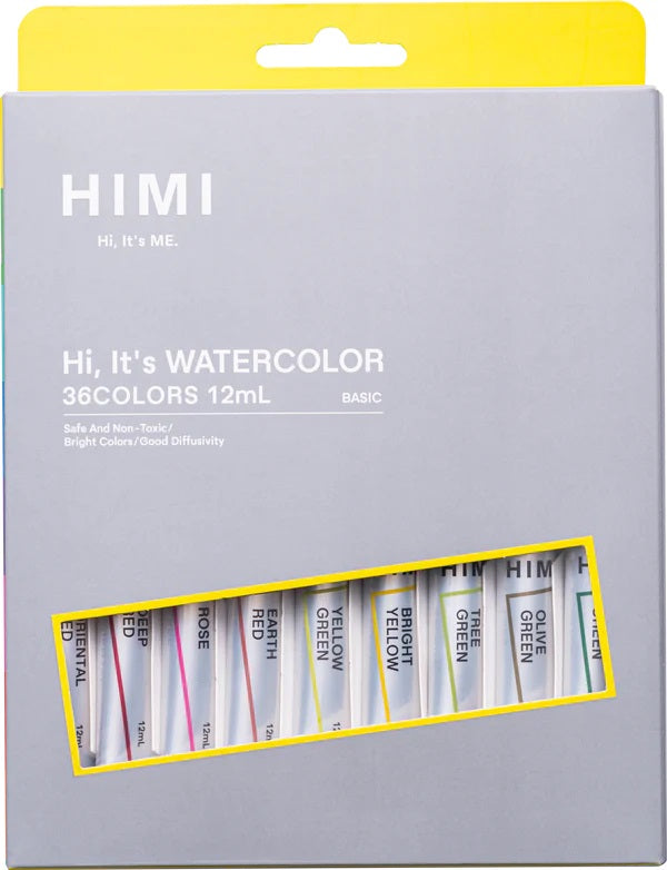 Himi Watercolour Paints sets (Tube - 12 ml) Himi
